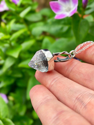 ꩜ LIGHTKEEPER ꩜ Handmade Sterling Silver Necklace with Apophyllite
