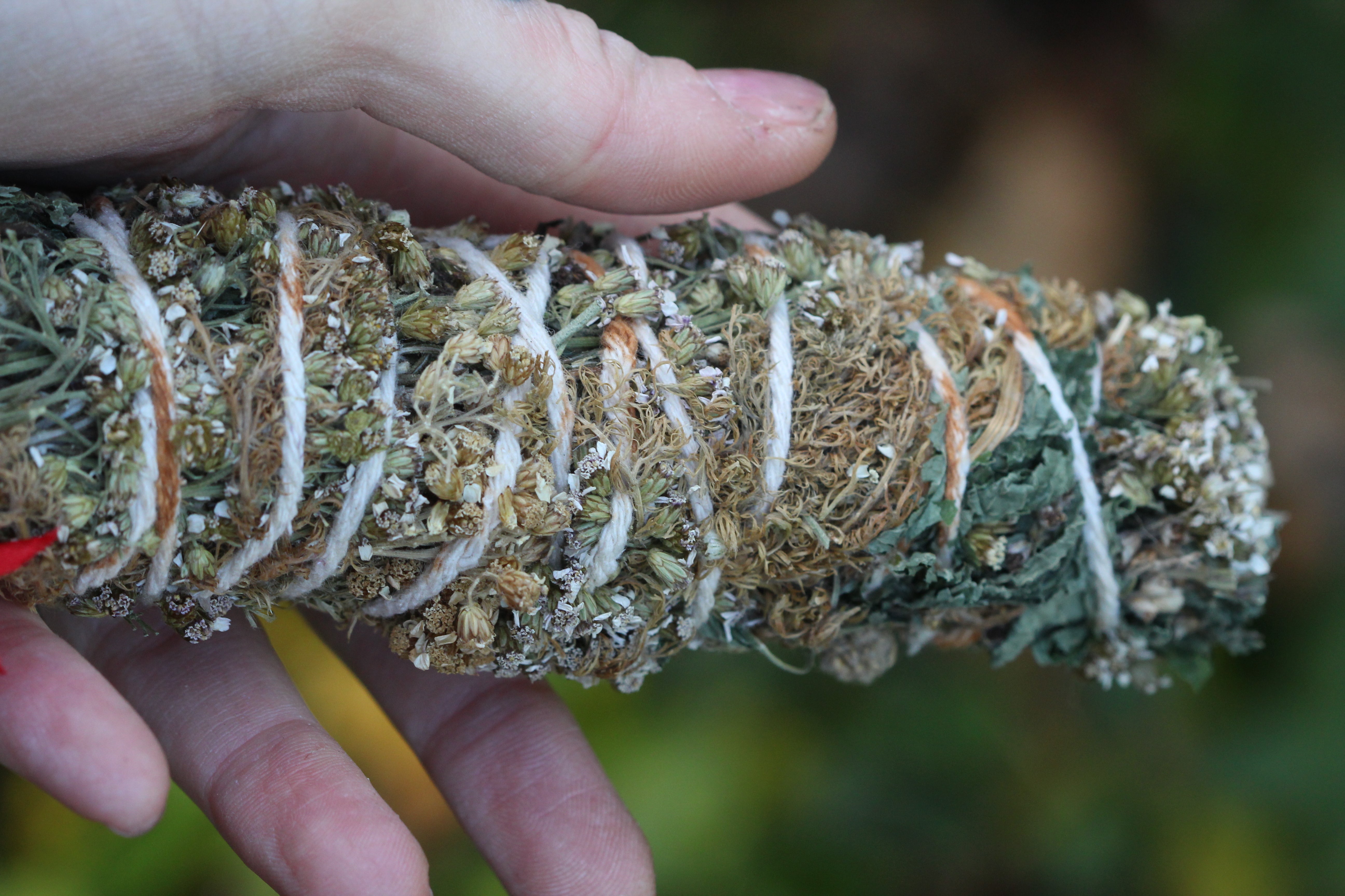 EXHALE Large Herbal Smudge Stick with Jingle Bell