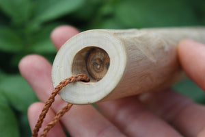 Red Owl Handmade Elder Wood Whistle