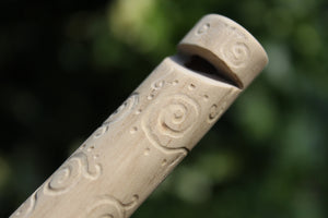 Purple Owl Handmade Elder Wood Whistle