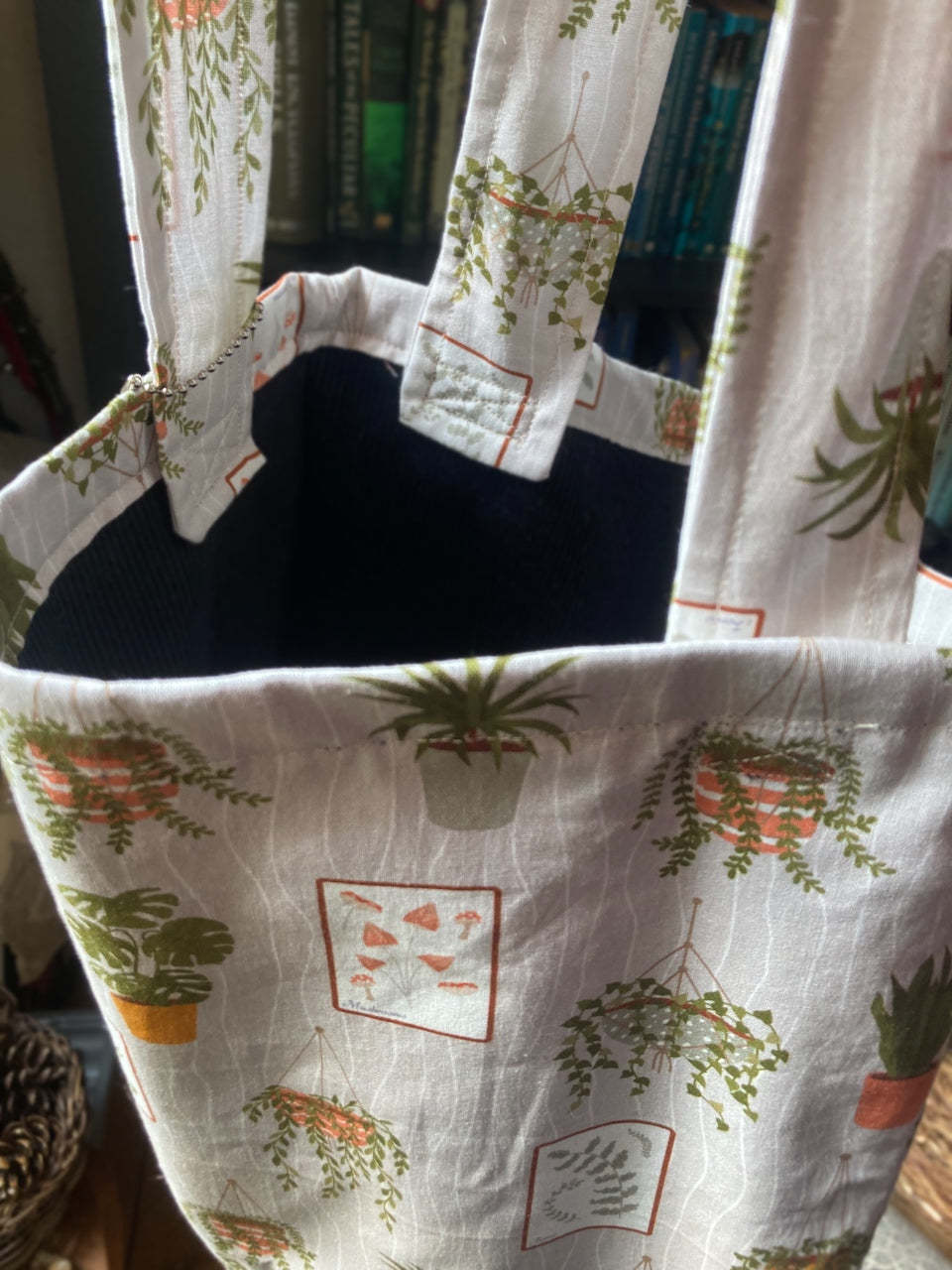 PLANTS & SHROOMS - Fully Lined Handmade Tote Bag