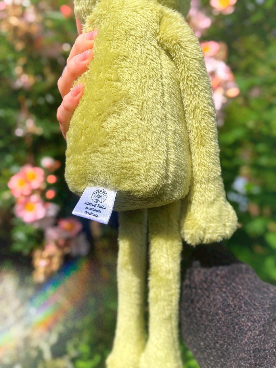 ‘HOPEFUL HAMISH’ - Handmade Weighted Plush Frog Doll