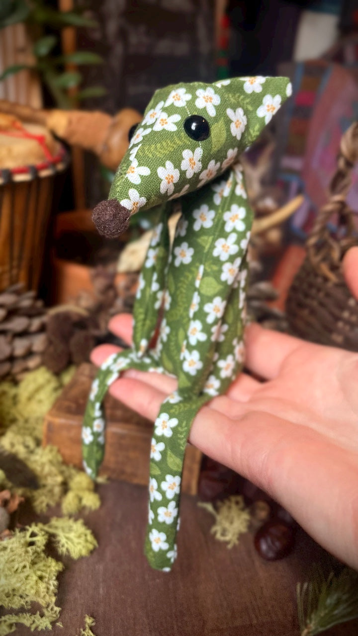 SUMMER FOX CUB - Handmade Weighted Cotton Fox Doll