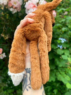 ‘COPPER’ - Handmade Luxury Weighted Plush Fluffy Fox Doll