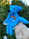 RAINBOW SKY FOX - Handmade Luxury Weighted Plush Fox Doll