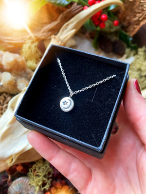 COSMOS Handmade Sterling Silver Charm Necklace