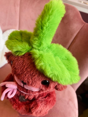 CHERRY OTTER (Glow in the Dark) - Handmade Luxury Weighted Plush Doll
