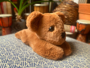 ‘BJORN’ THE SQUISHY BEAR CUB - Handmade Luxury Weighted Plush Bear Doll