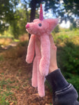 UNICORN FOX - Handmade Luxury Weighted Plush Fluffy Fox Doll