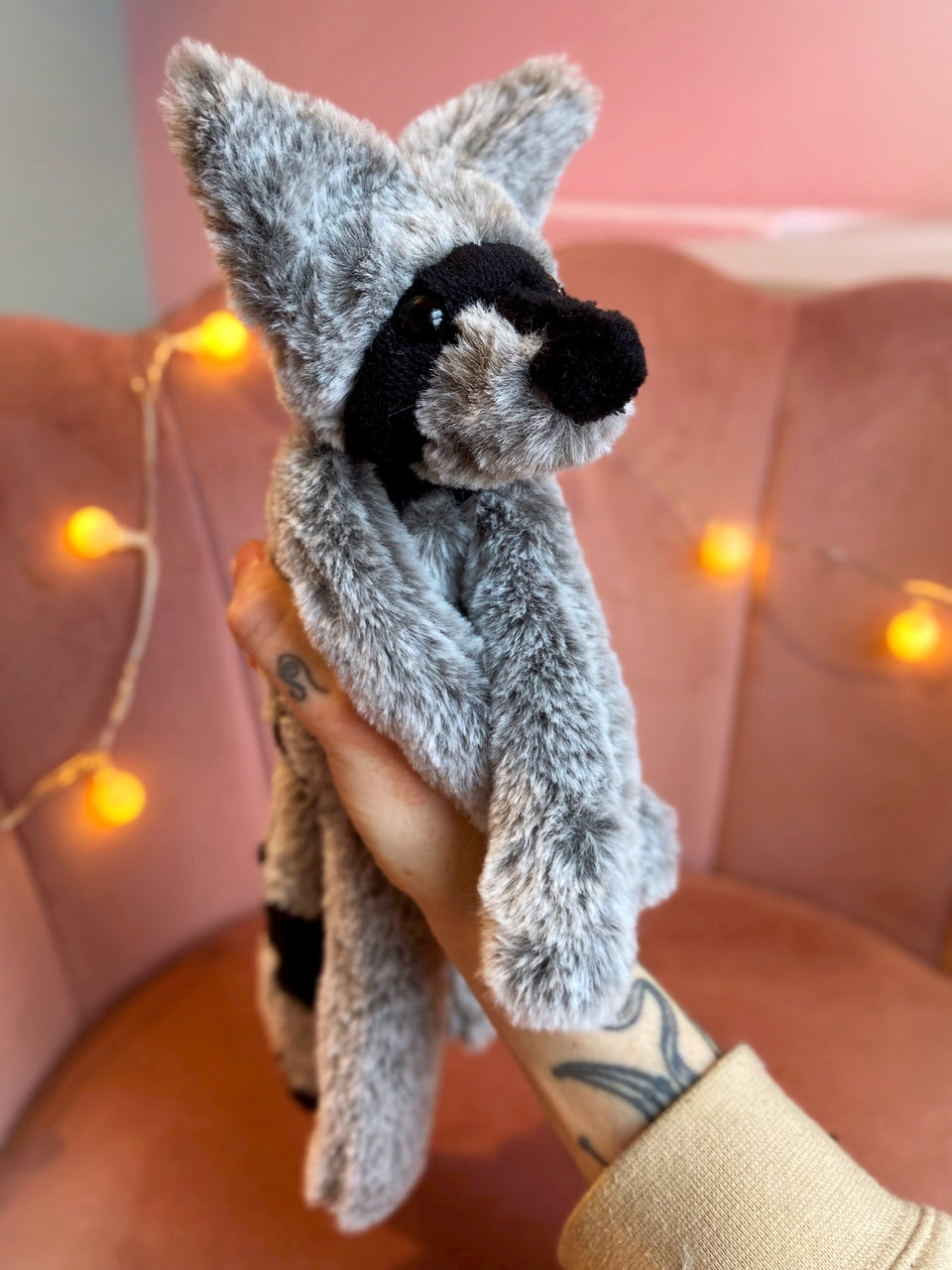 RACCOON FOX - Handmade Luxury Weighted Plush Fluffy Fox Doll