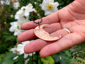 Medium LUNA Handmade Copper Necklace