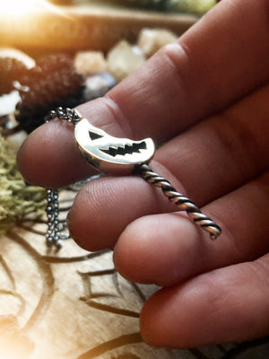 TRICK ‘R TREAT Handmade Sterling Silver & Brass Necklace