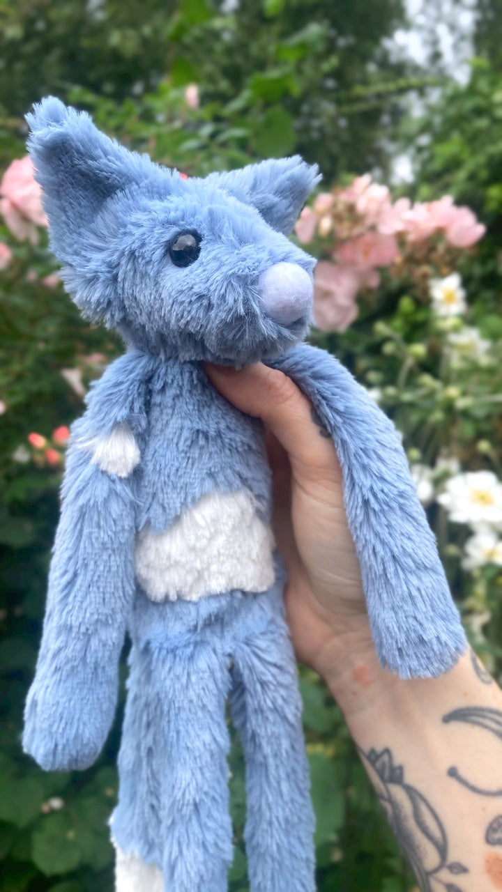 ‘CUMULO’ THE CLOUD FOX - Handmade Luxury Weighted Plush Fluffy Fox Doll