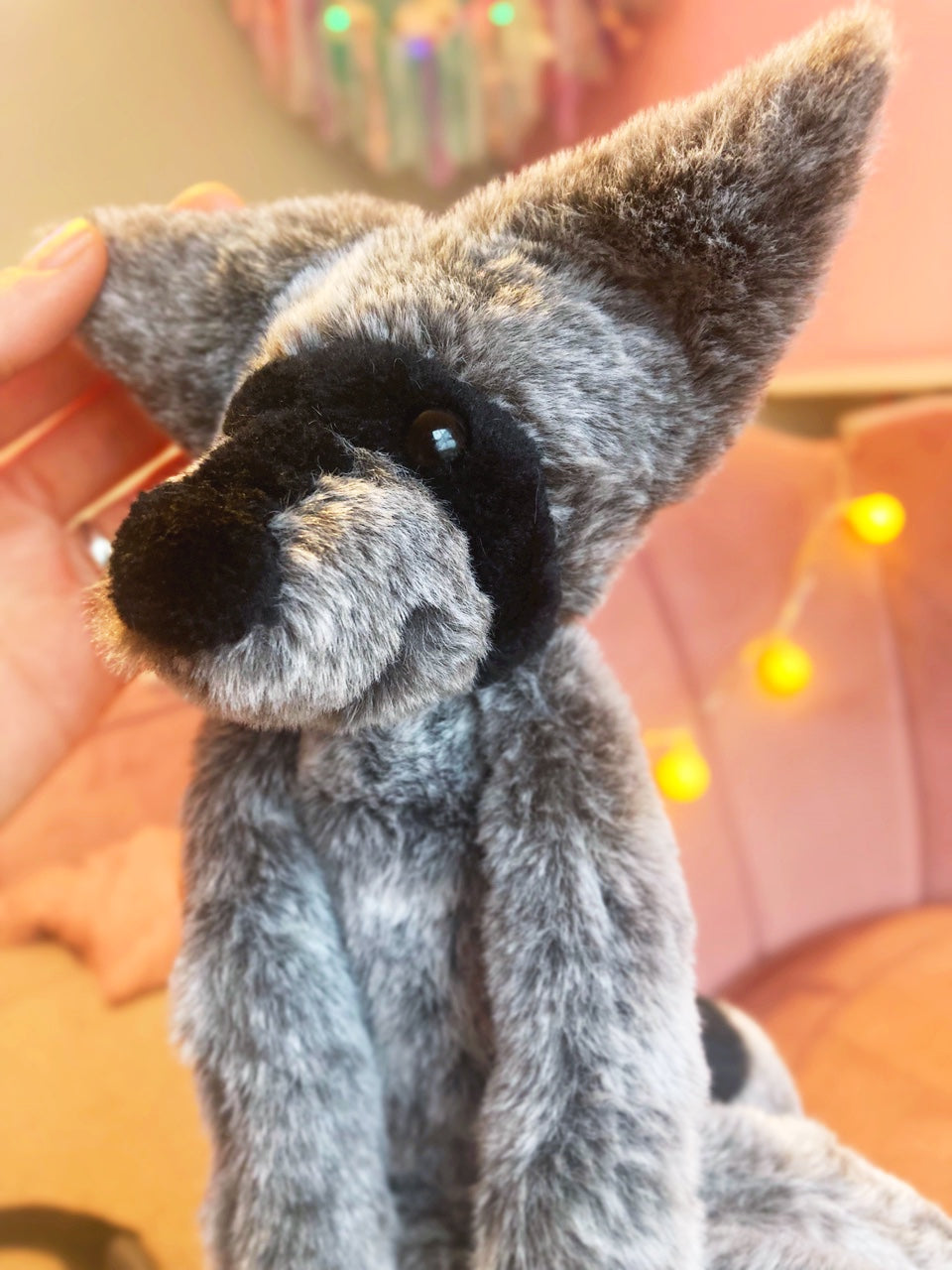 RACCOON FOX - Handmade Luxury Weighted Plush Fluffy Fox Doll