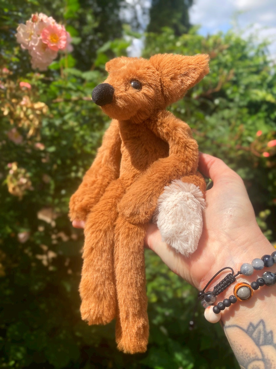 ‘COPPER’ (B) - Handmade Luxury Weighted Plush Fluffy Fox Doll