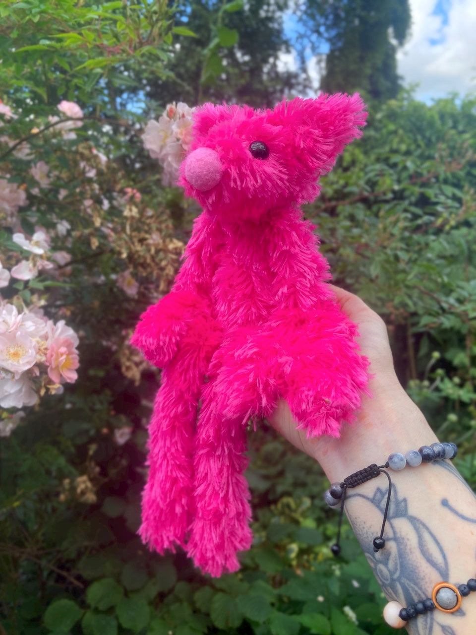 “PEONY” - Handmade Luxury Weighted Plush Fluffy Fox Doll