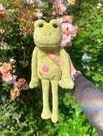 ‘HOPEFUL HAMISH’ - Handmade Weighted Plush Frog Doll