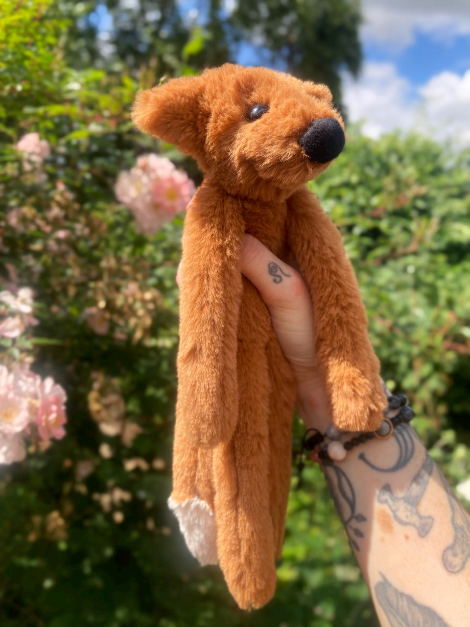 ‘COPPER’ (A) - Handmade Luxury Weighted Plush Fluffy Fox Doll