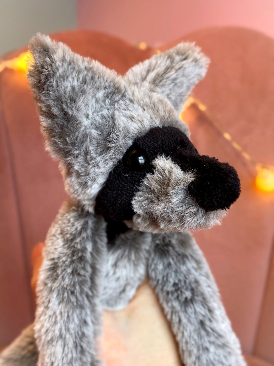 RACCOON FOX - Handmade Luxury Weighted Plush Fluffy Fox Doll