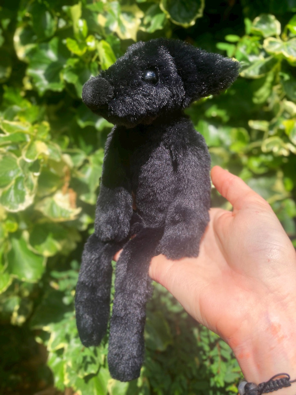 ‘ONYX’ - Handmade Luxury Weighted Plush Fluffy Fox Doll