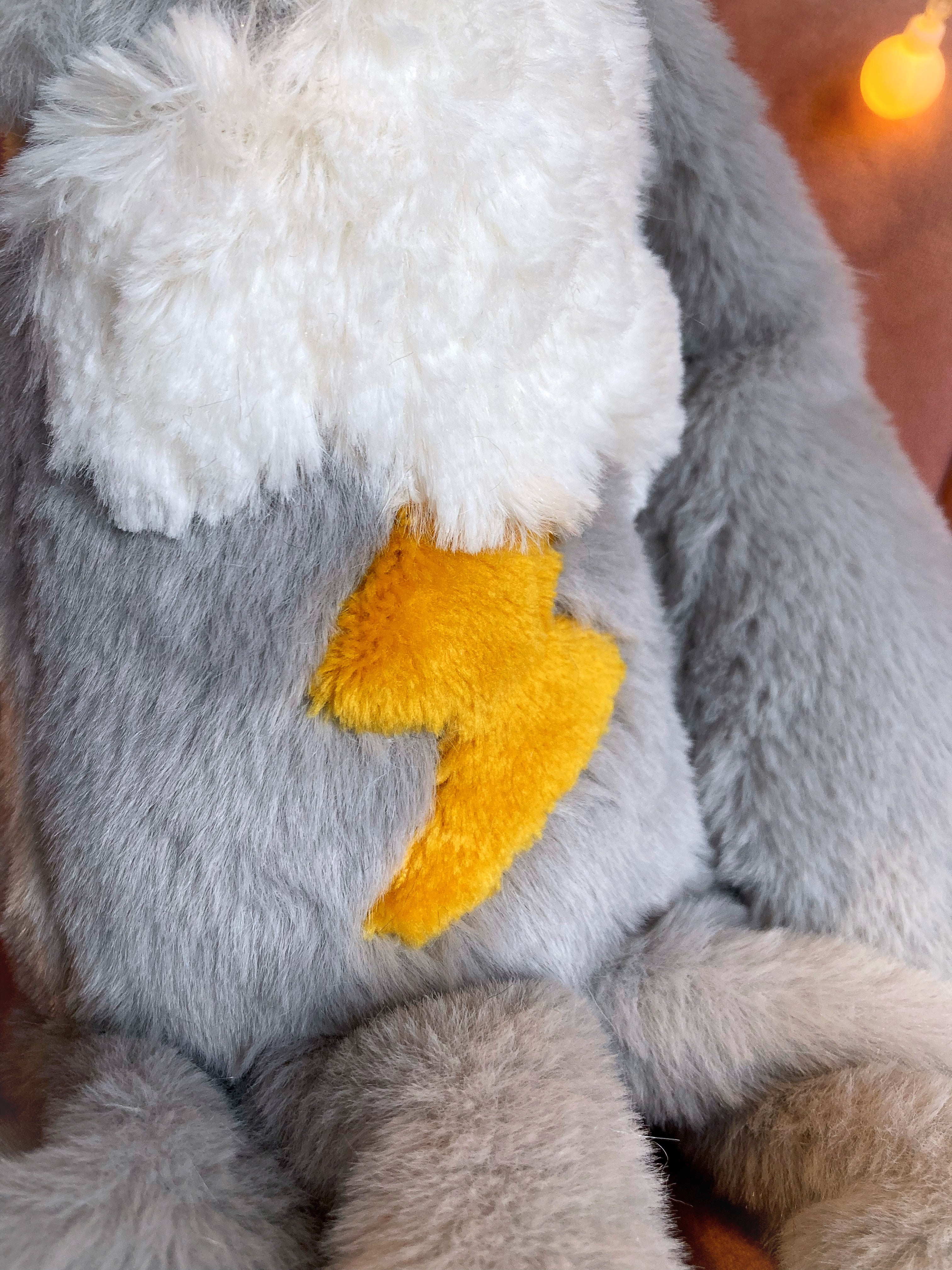 XL THUNDER FOX - Handmade Luxury Weighted Plush Fluffy Fox Doll