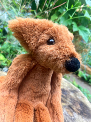 ‘COPPER’ - Handmade Luxury Weighted Plush Fluffy Fox Doll