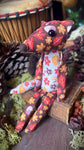 AUTUMN FOX CUB - Handmade Weighted Cotton Fox Doll