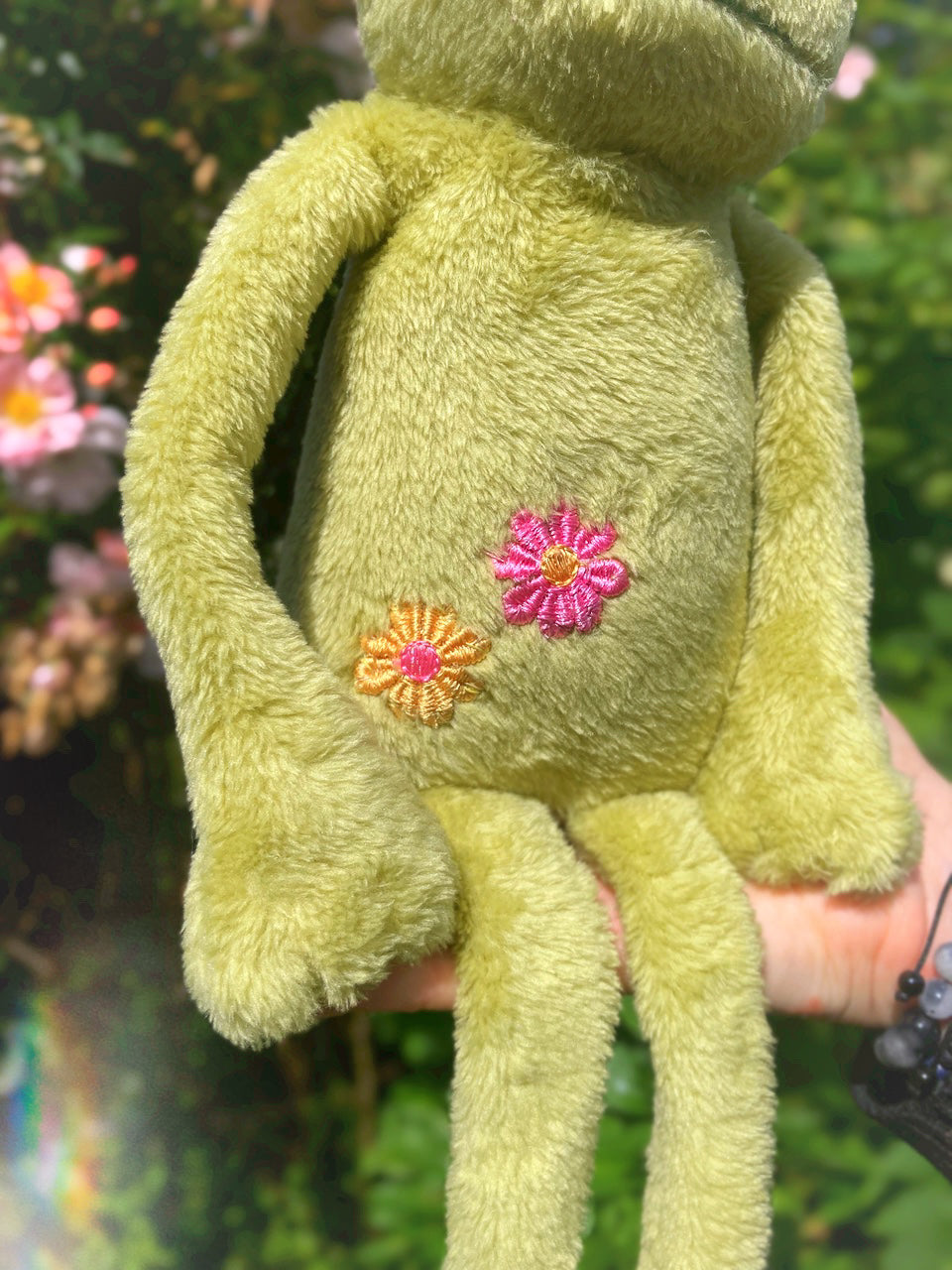 ‘HOPEFUL HAMISH’ - Handmade Weighted Plush Frog Doll