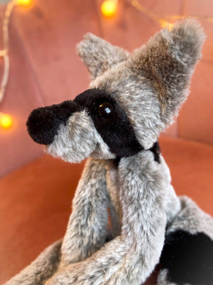 RACCOON FOX - Handmade Luxury Weighted Plush Fluffy Fox Doll