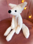 ARCTIC FOX - Handmade Luxury Weighted Plush Fluffy Fox Doll