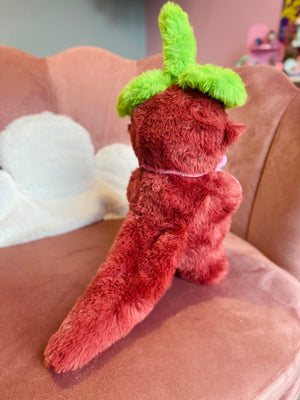 CHERRY OTTER (Glow in the Dark) - Handmade Luxury Weighted Plush Doll