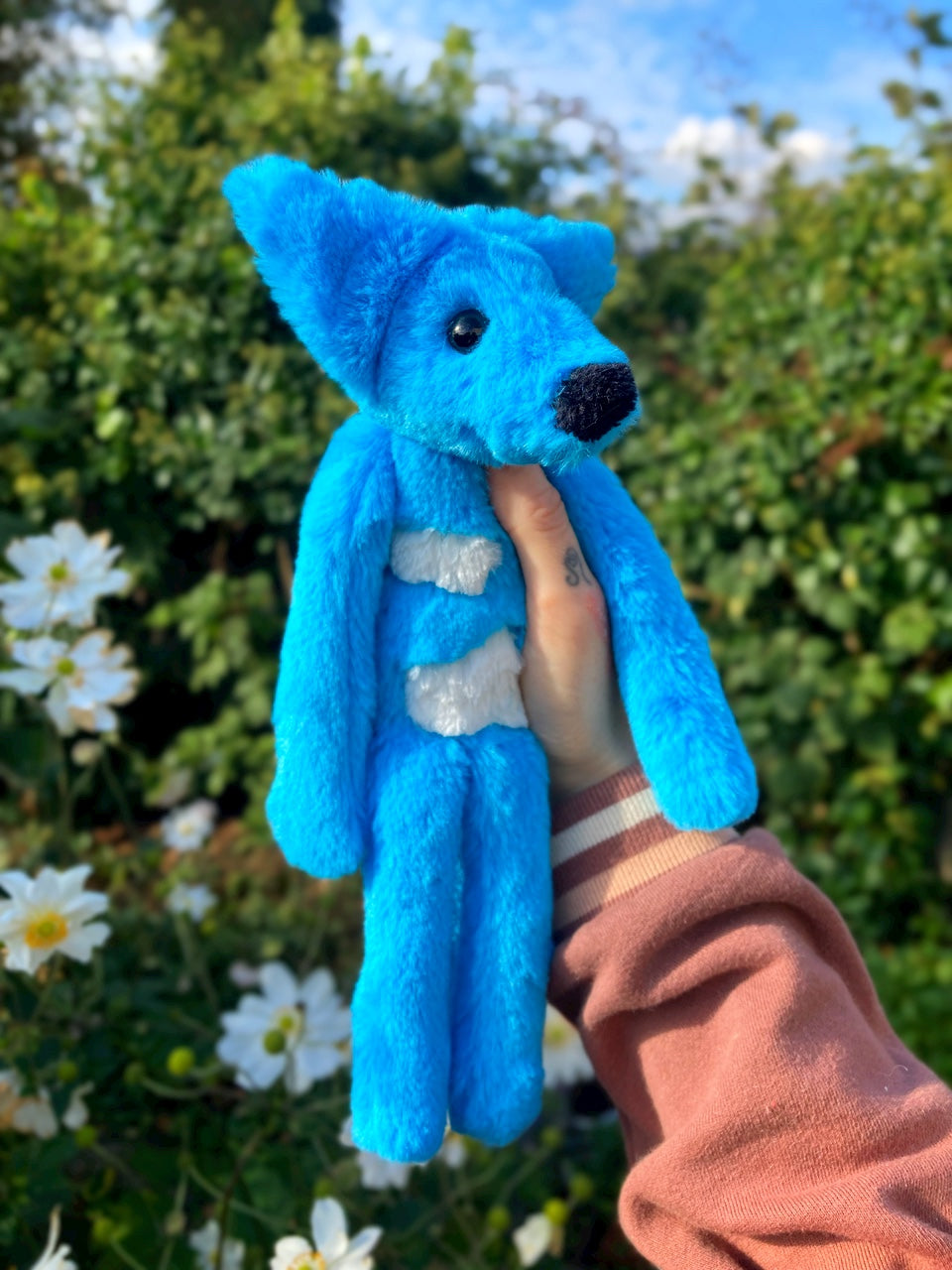 SKY FOX - Handmade Luxury Weighted Plush Fluffy Fox Doll