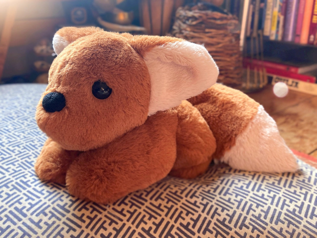 ‘FINCH’ THE SQUISHY FOX - Handmade Luxury Weighted Plush Fox Doll