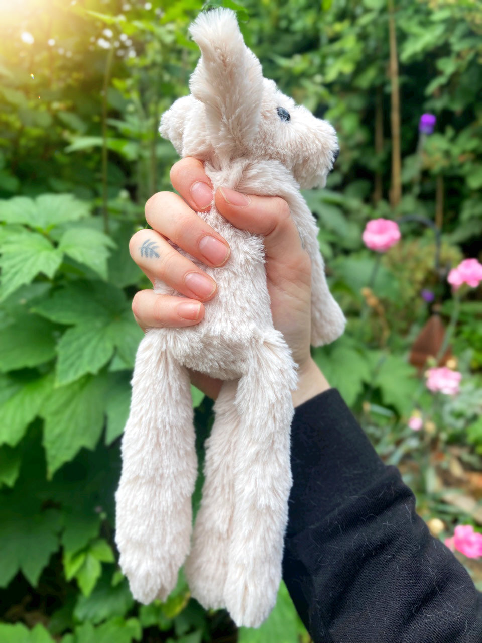 ‘FLURRY’ THE SNOW FOX - Handmade Luxury Weighted Plush Fluffy Fox Doll