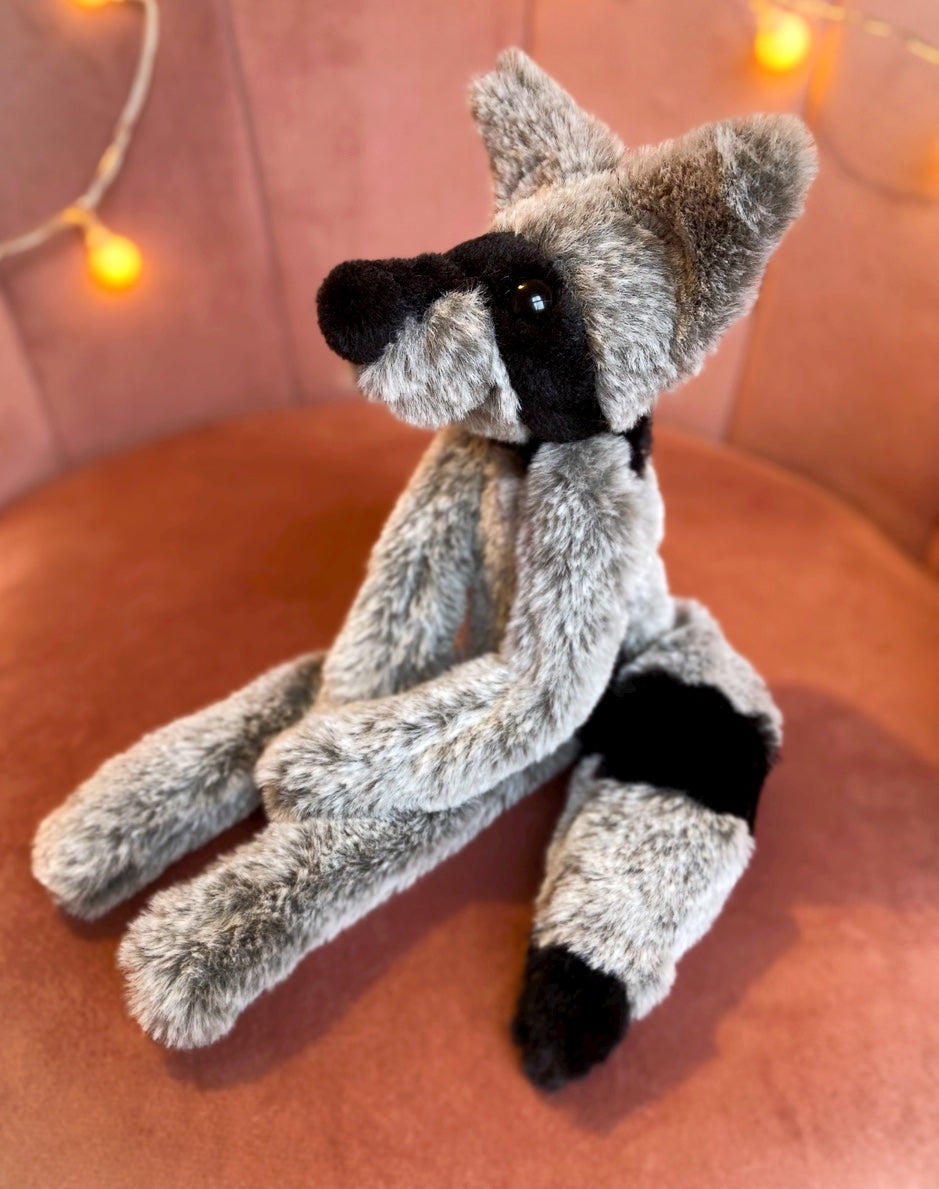 RACCOON FOX - Handmade Luxury Weighted Plush Fluffy Fox Doll