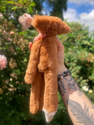 ‘COPPER’ (A) - Handmade Luxury Weighted Plush Fluffy Fox Doll