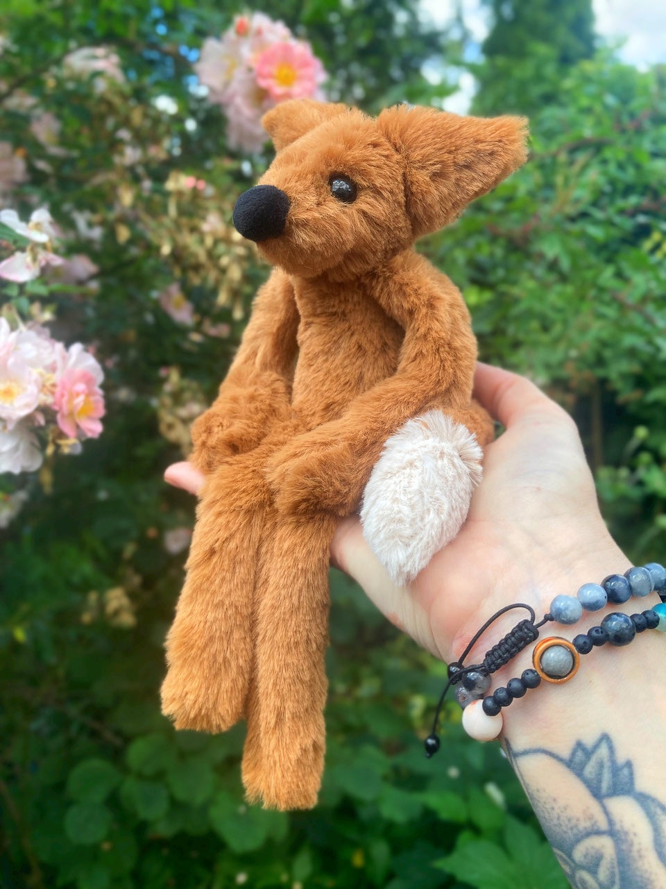 ‘COPPER’ (B) - Handmade Luxury Weighted Plush Fluffy Fox Doll