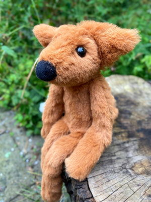 ‘COPPER’ - Handmade Luxury Weighted Plush Fluffy Fox Doll