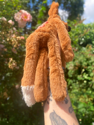 ‘COPPER’ (B) - Handmade Luxury Weighted Plush Fluffy Fox Doll