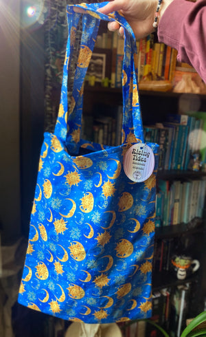 CELESTIAL - Fully Lined Handmade Tote Bag