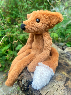 ‘COPPER’ - Handmade Luxury Weighted Plush Fluffy Fox Doll