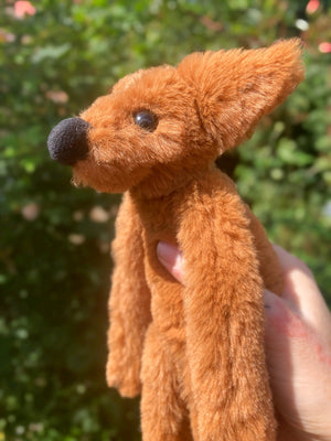 ‘COPPER’ (B) - Handmade Luxury Weighted Plush Fluffy Fox Doll