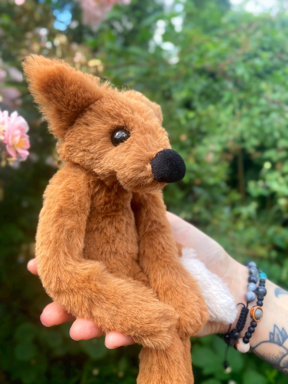 ‘COPPER’ (B) - Handmade Luxury Weighted Plush Fluffy Fox Doll