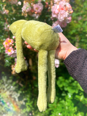 ‘HOPEFUL HAMISH’ - Handmade Weighted Plush Frog Doll