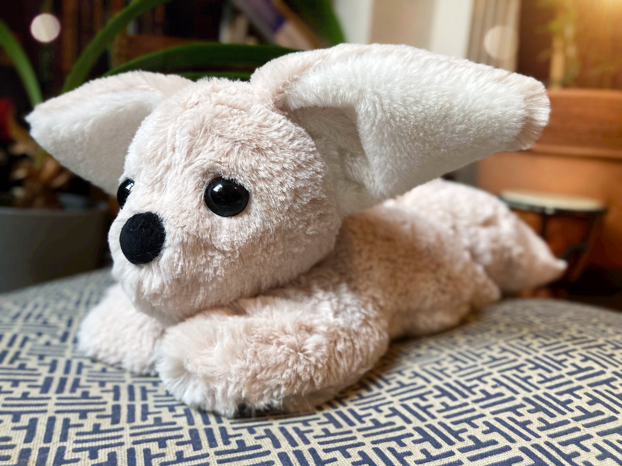 ‘FALCOR’ THE SQUISHY SNOW FOX - Handmade Luxury Weighted Plush Fox Doll