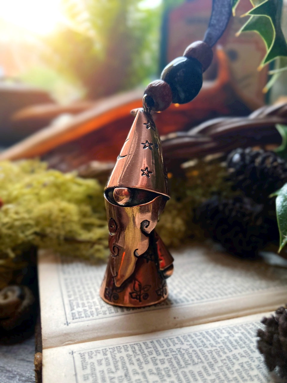 YULE GNOME Handmade Copper Gnome Ornament