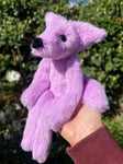 LAVENDER SORBET FOX - Handmade Luxury Weighted Plush Fluffy Fox Doll