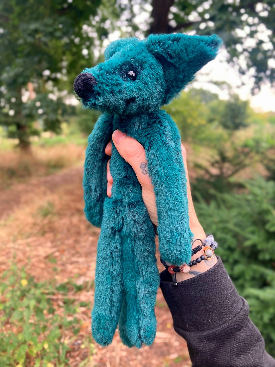 FOREST FOX (A) - Handmade Luxury Weighted Plush Fluffy Fox Doll