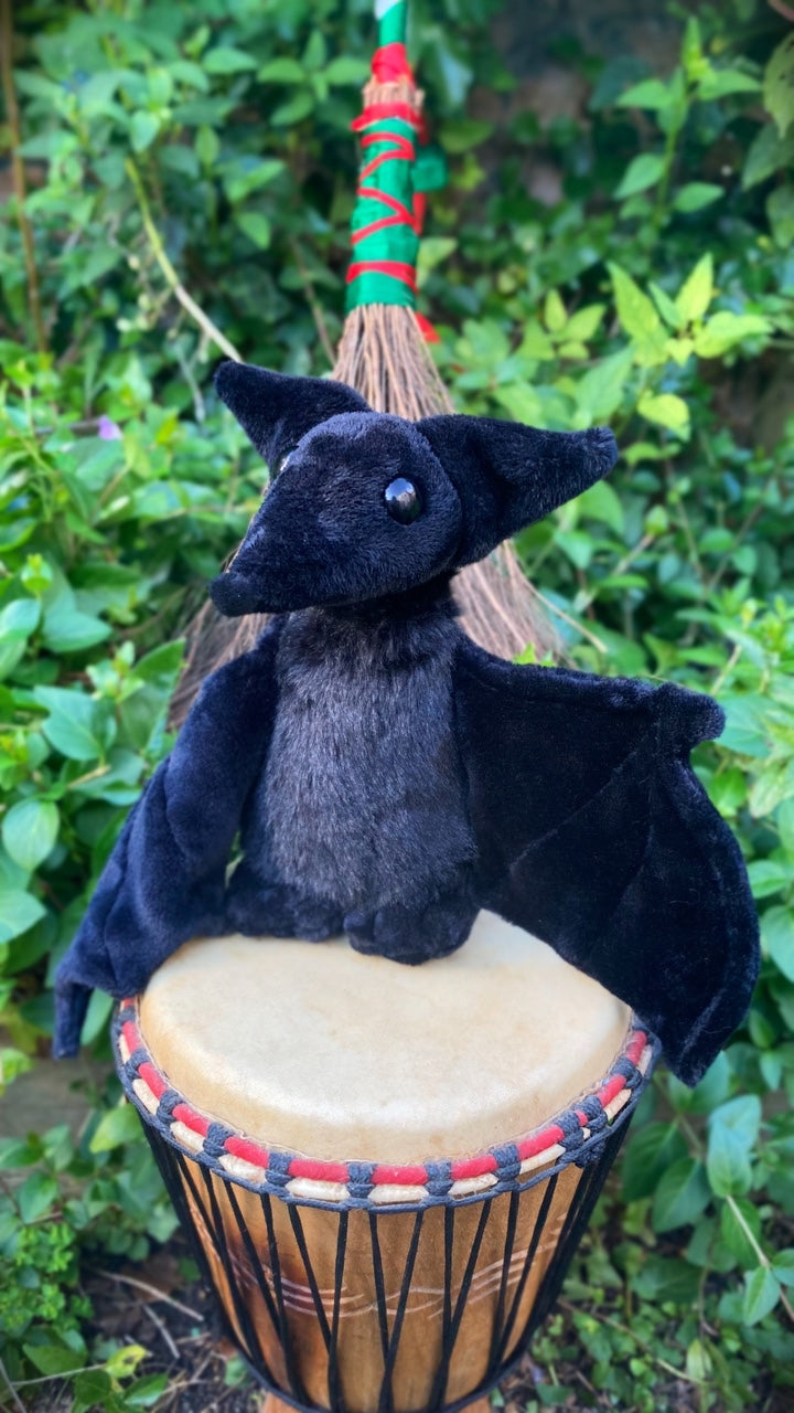 🦇Pip the Flying Fox🦇- OOAK Handmade Weighted Plush Bat Comfort Creature