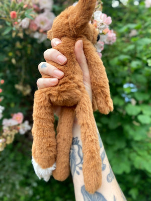 ‘COPPER’ - Handmade Luxury Weighted Plush Fluffy Fox Doll